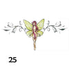 Temporary tattoo of a pixie with wings and red hair