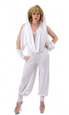 Kylie Minogue white sheer jumpsuit