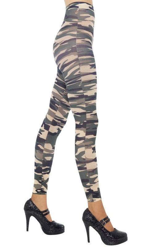 Footless Tights Camouflage