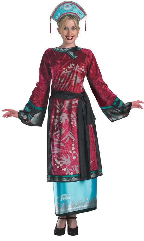 Pirates of the Caribbean Elizabeth costume with hat in blue and red