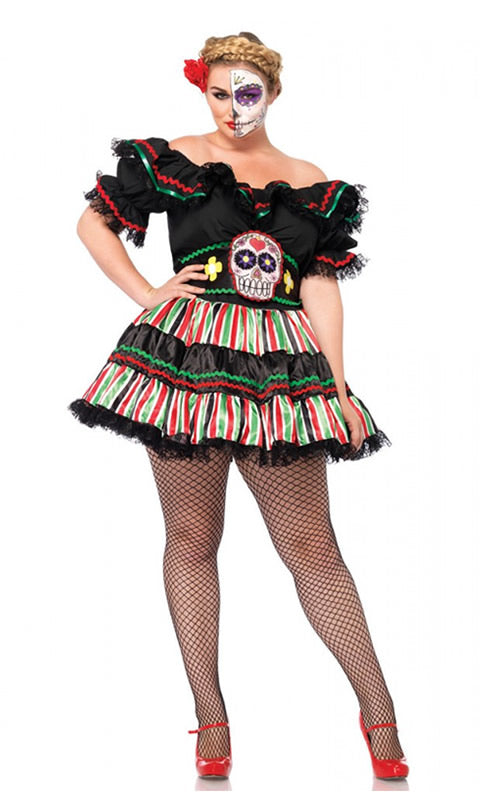 Day of the Dead Doll Plus Size