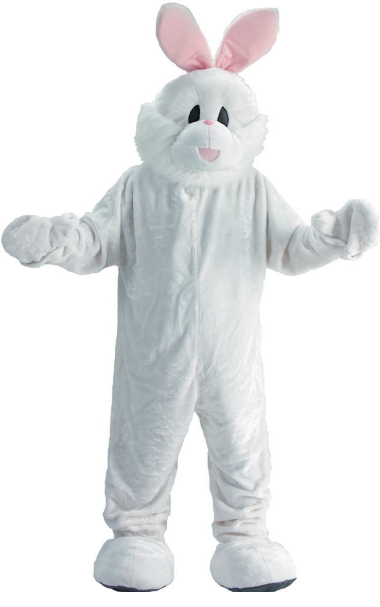 Full body cute white bunny costume