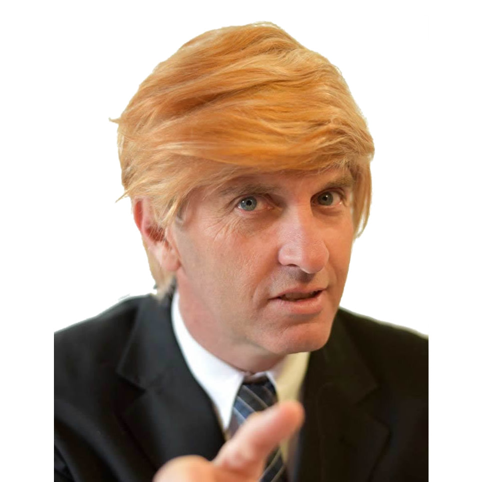 Ginger men's wig styled as Donald Trump