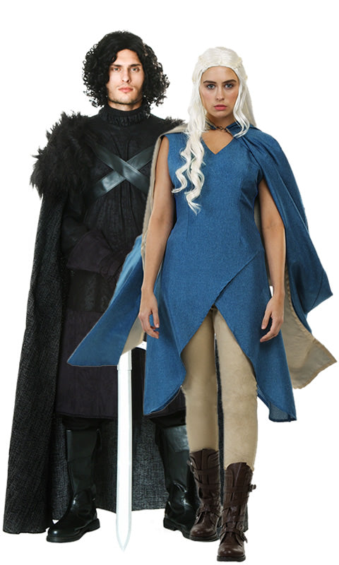 Blue Daenerys Game of Thrones costume with Jon Snow