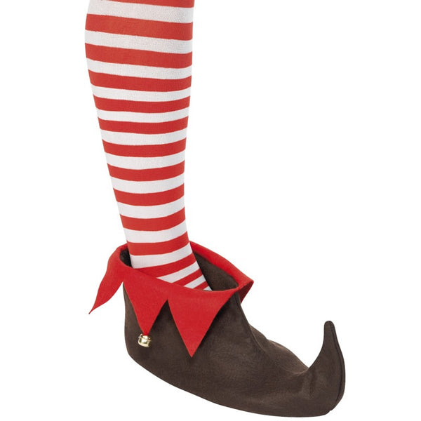 Buy Elf Shoes Brown and Red with Bells