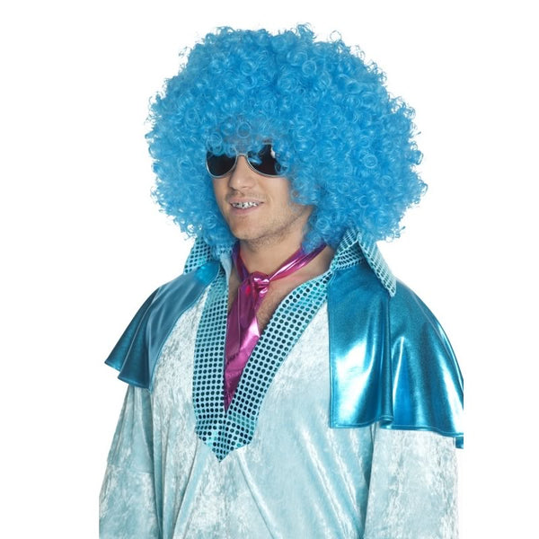 Fairy Godbrother Wig Blue Afro