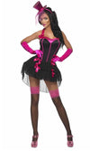 Black and pink burlesque corset dress
