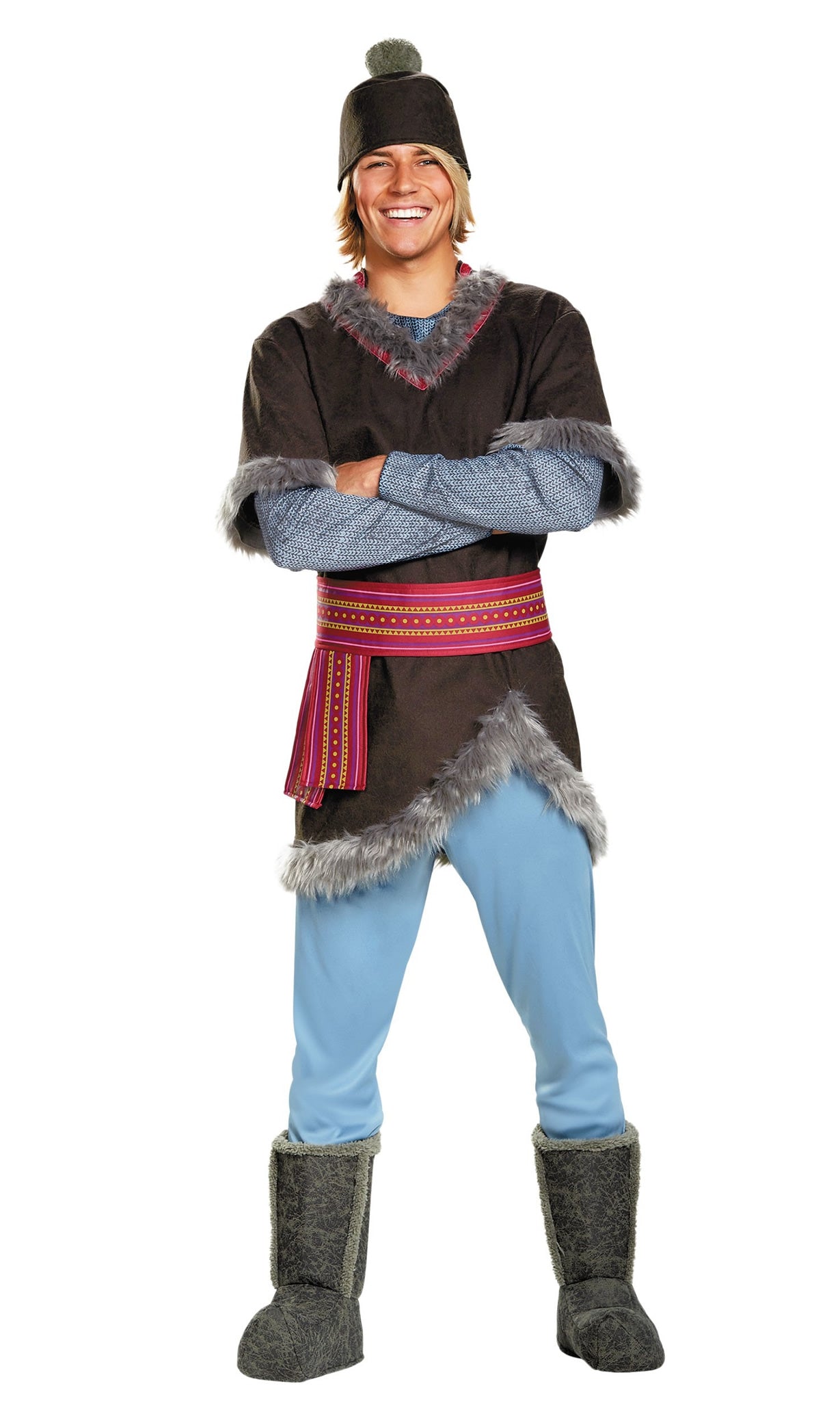 Kristoff costume from frozen, with hat and boot covers