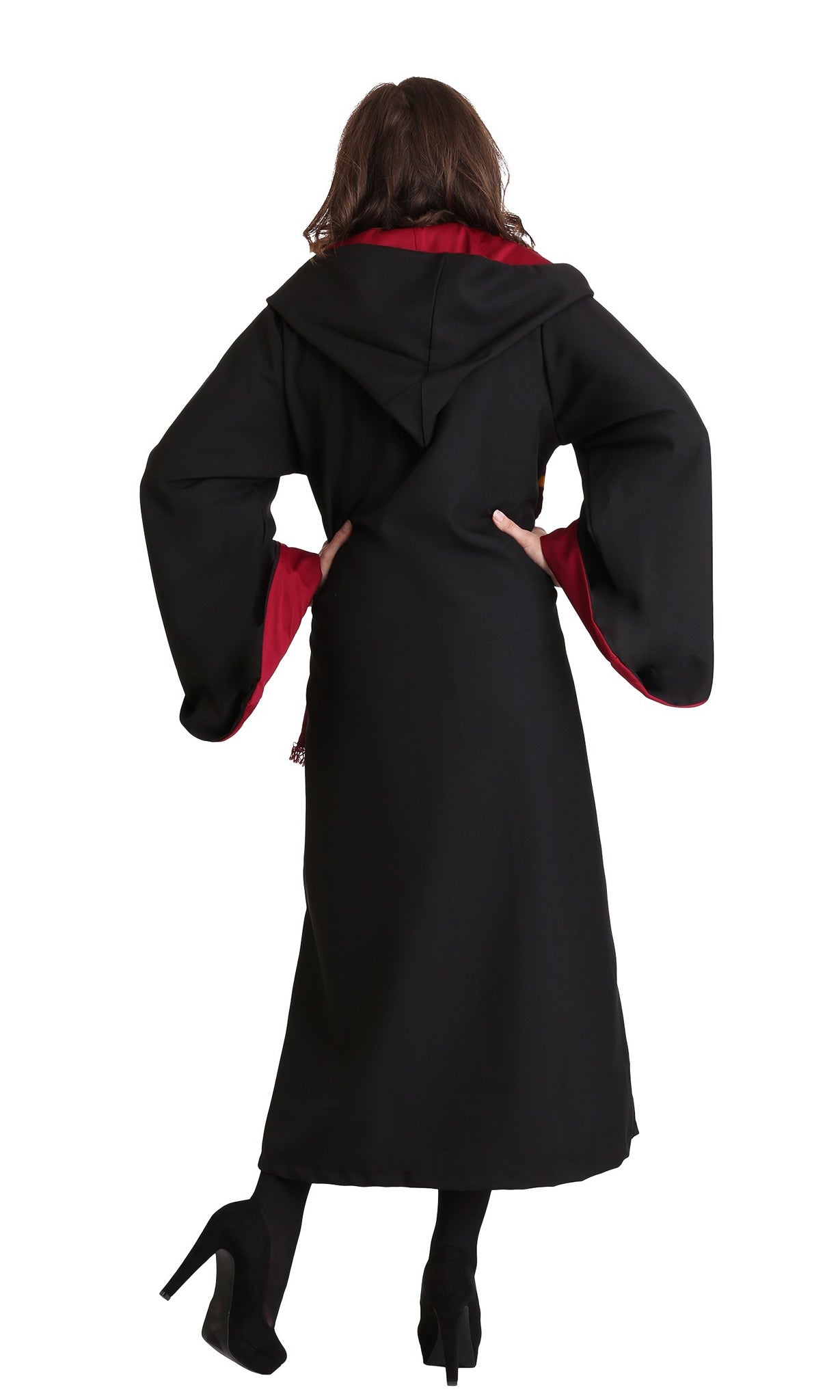 Black and red Hermione hooded cape