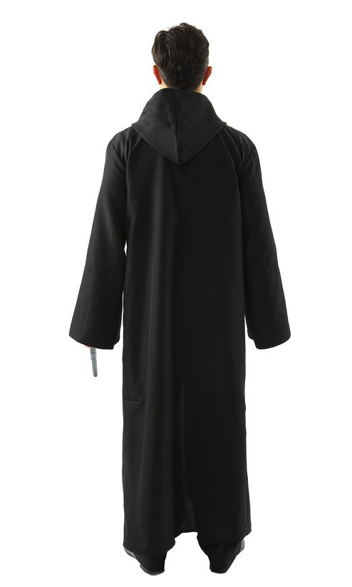 Back of magician robe in black
