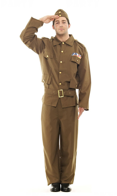 Homeguard brown costume with hat and belt