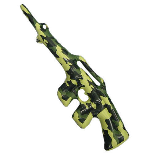 Green camouflage inflatable army gun