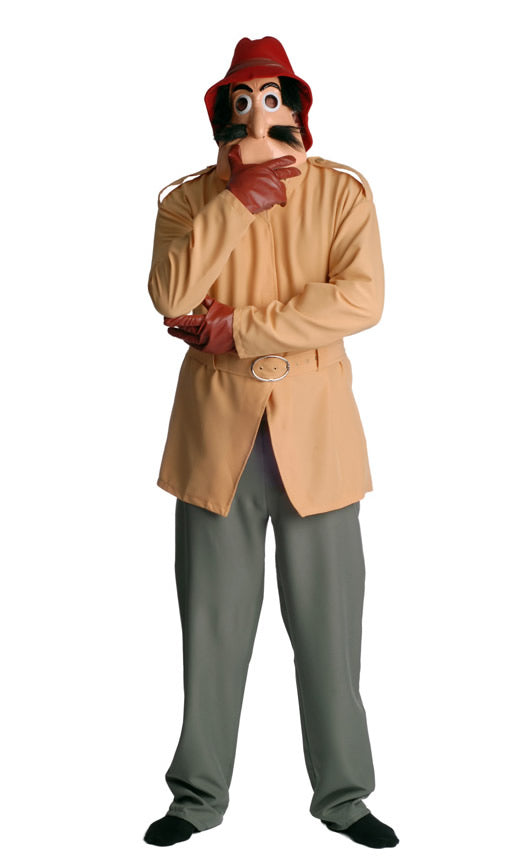 Inspector Clouseau costume with mask, hat, gloves, jacket and trousers