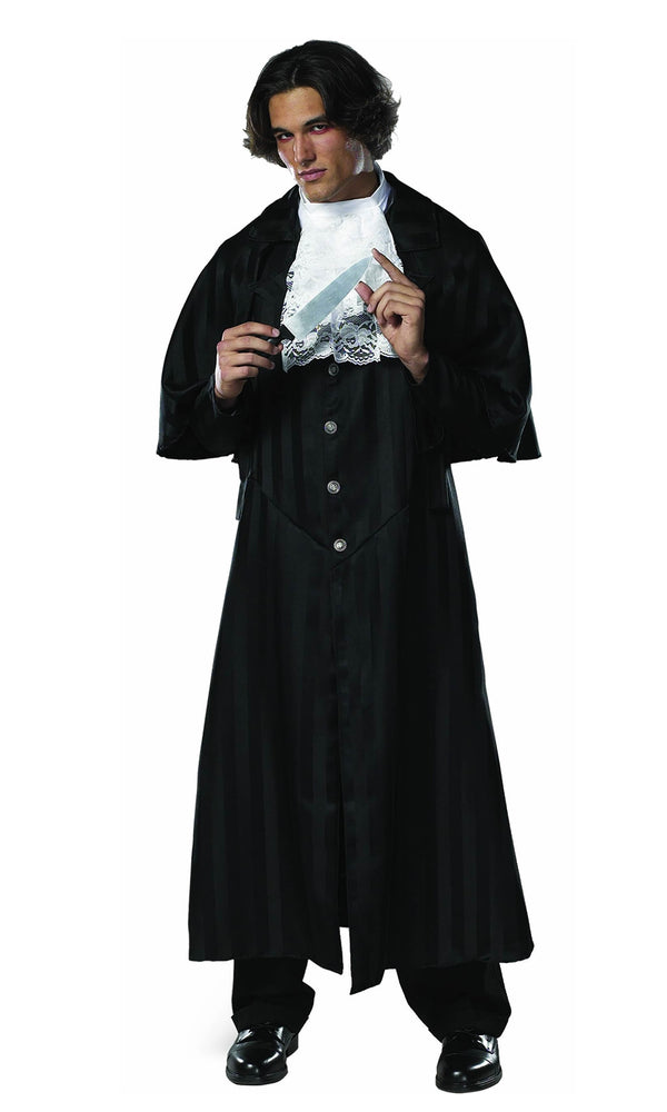 Jack the ripper costume with jabot, coat and capelet