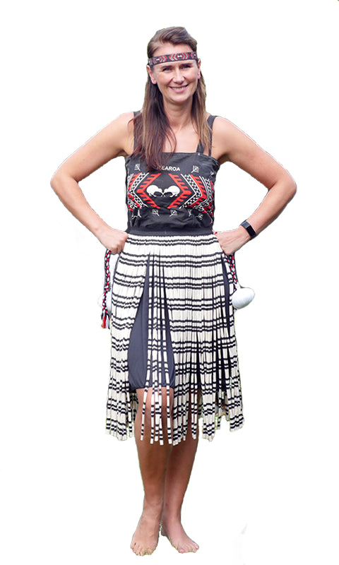 Maori Kapa Haka dress, poi and headband