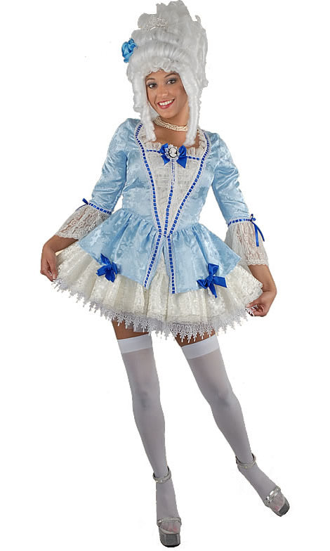 French Marie Antoinette blue costume
