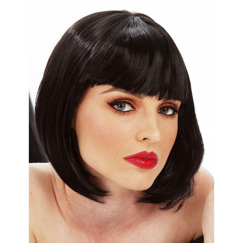 Black Mia Wallace style bob wig