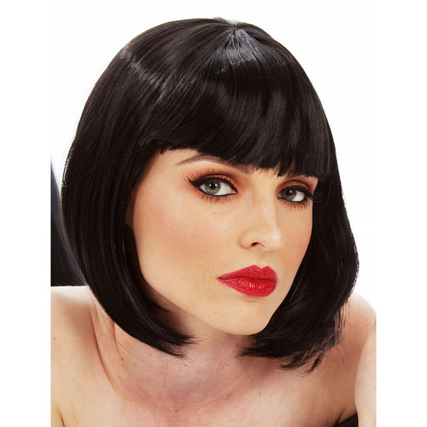 Black Mia Wallace style bob wig