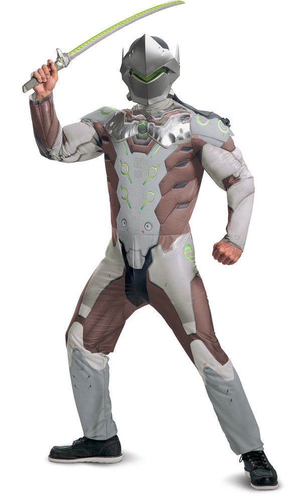 Genji from Overwatch jumpsuit with mask