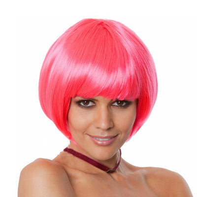 Pink bob wig