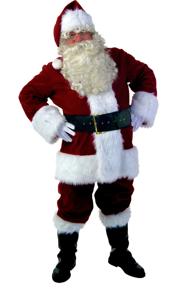 Plus size premiere Santa costume with wig and beard