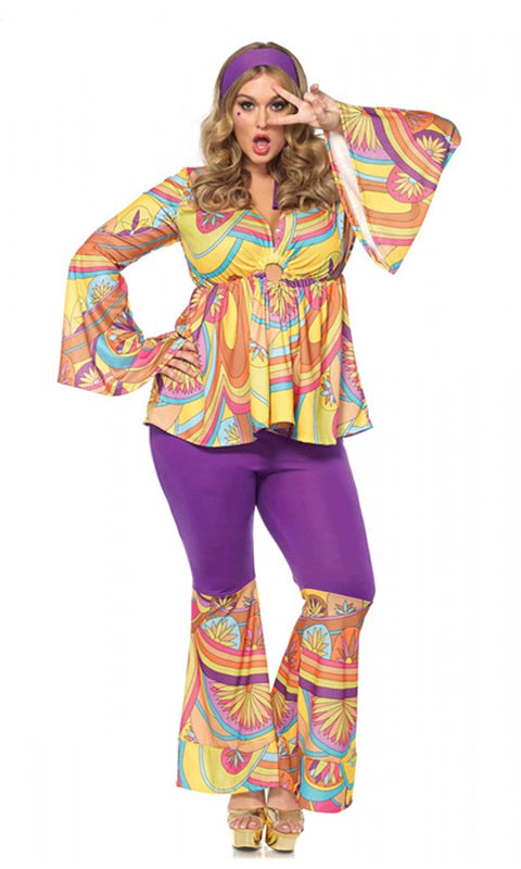 Purple Haze Hippie Plus Size