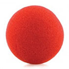 A red foam nose for a clown costume