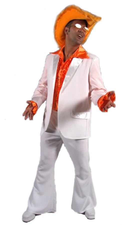 70s white suit with flared pants