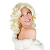 Blonde curled Marylin Monroe wig