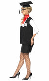 Side of school mistress black and white dress with vest
